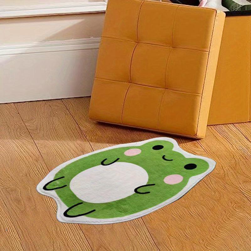 Animal Pattern Cashmere Bath Rug Non-slip Bathroom Mat