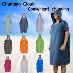 Microfiber Beach Bathrobe Quick Drying Portable for Swimming Fitness Outdoor Spa