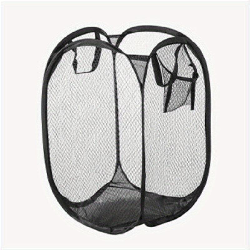 Large Mesh Laundry Basket Foldable Dirty Clothes Storage Basket