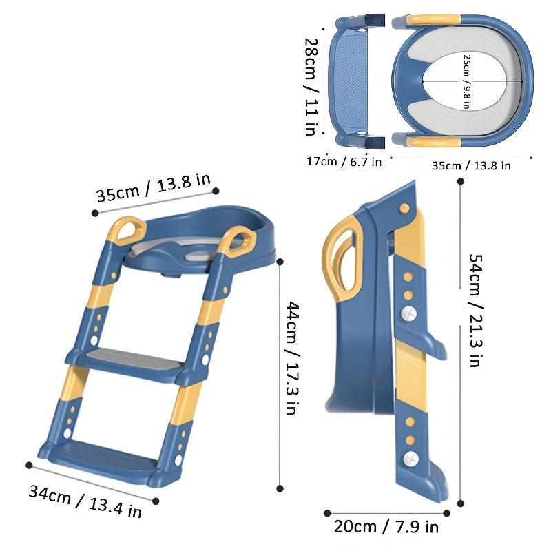 Folding Potty Training Seat With Step Stool Ladder For Kids Toddlers