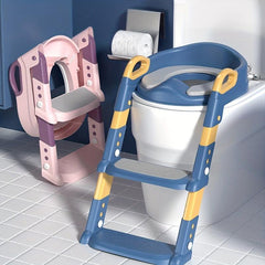 Folding Potty Training Seat With Step Stool Ladder For Kids Toddlers