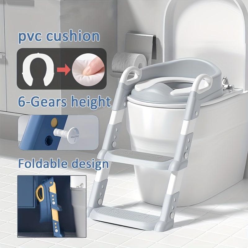 Folding Potty Training Seat With Step Stool Ladder For Kids Toddlers