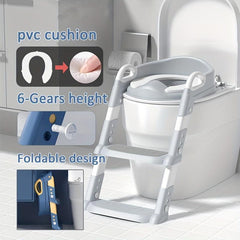 Folding Potty Training Seat With Step Stool Ladder For Kids Toddlers