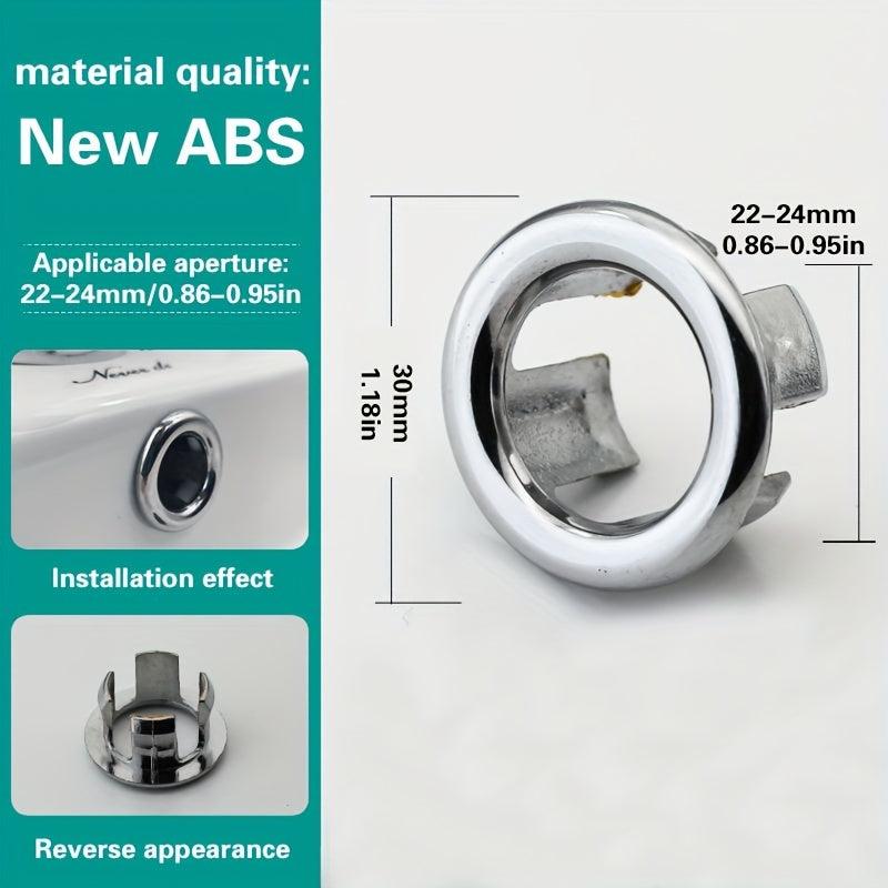 Ceramic Basin Overflow Hole Cover - Decorative and Functional Sink Accessory