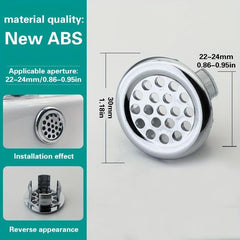 Ceramic Basin Overflow Hole Cover - Decorative and Functional Sink Accessory