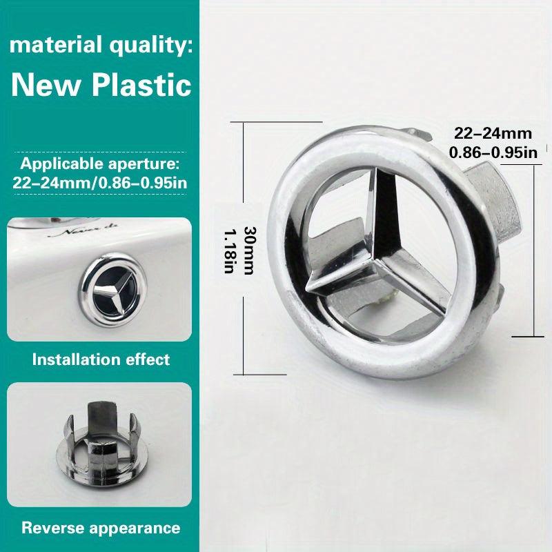 Ceramic Basin Overflow Hole Cover - Decorative and Functional Sink Accessory