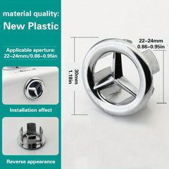 Ceramic Basin Overflow Hole Cover - Decorative and Functional Sink Accessory