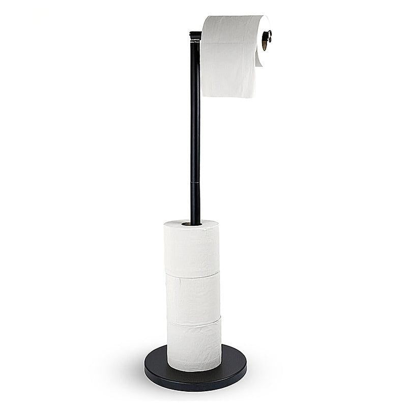 Modern Brushed Nickel Toilet Paper Holder Stand With Storage