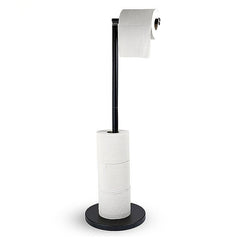 Modern Brushed Nickel Toilet Paper Holder Stand With Storage