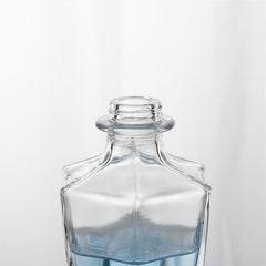 Antique Glass Soap Dispenser w/ Stainless Steel Pump