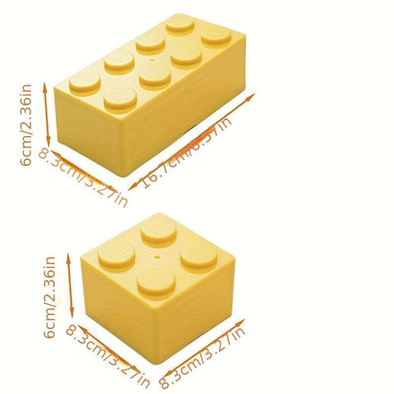 Building Block Stackable Storage Box Desktop Plastic Storage Box