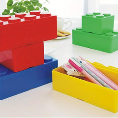Building Block Stackable Storage Box Desktop Plastic Storage Box
