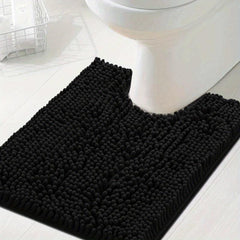 Soft Shaggy Chenille Bathroom Mat Non Slip 20x24in
