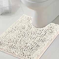 Soft Shaggy Chenille Bathroom Mat Non Slip 20x24in