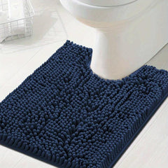 Soft Shaggy Chenille Bathroom Mat Non Slip 20x24in