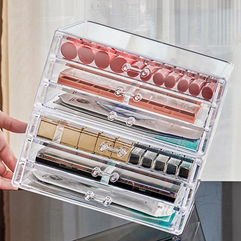 Acrylic Lipstick Storage Box Drawer Makeup Rack