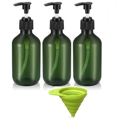 3pcs Plastic Lotion Bottle With Pump Bathroom Liquid Soap Dispenser