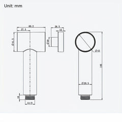 Toilet Magnetic Suction Spray Gun Nozzle