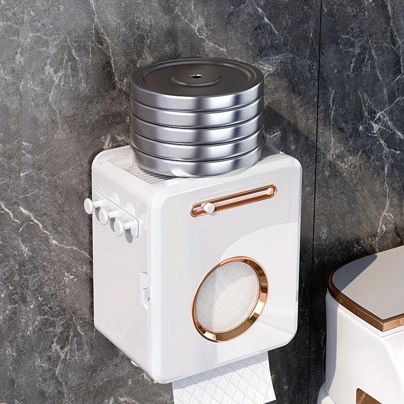 Bathroom Tissue Storage Box Toilet Roll Paper Holder Wall Mounted Dispenser