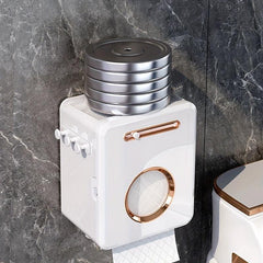 Bathroom Tissue Storage Box Toilet Roll Paper Holder Wall Mounted Dispenser