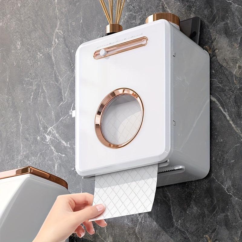 Bathroom Tissue Storage Box Toilet Roll Paper Holder Wall Mounted Dispenser