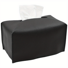 Modern Decorative PU Tissue Box Cover for Living Room Office Desk