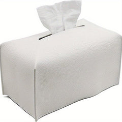 Modern Decorative PU Tissue Box Cover for Living Room Office Desk