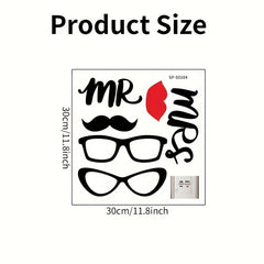 1pc Bathroom Wall Stickers Self adhesive Men and Women Wall Stickers Decorative