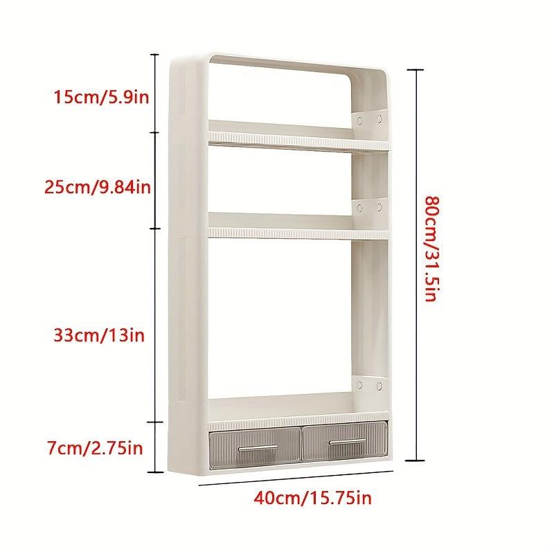 Wall Mounted Storage Rack Bathroom Kitchen Shelf