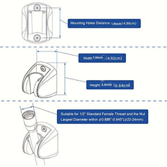 Adjustable Wall Mount Shower Bracket for Handheld Shower Head