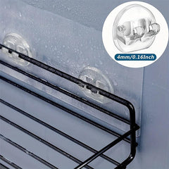 4pcs Adhesive Wall Hooks Sticker Strong Sticker Wall Hook Shower Stand