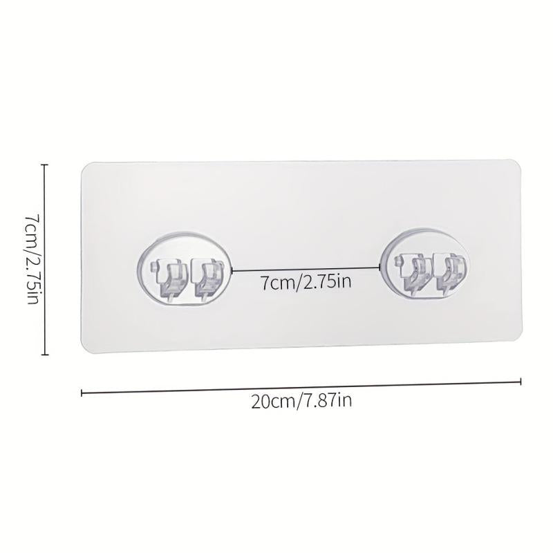 4pcs Adhesive Wall Hooks Sticker Strong Sticker Wall Hook Shower Stand