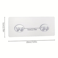 4pcs Adhesive Wall Hooks Sticker Strong Sticker Wall Hook Shower Stand