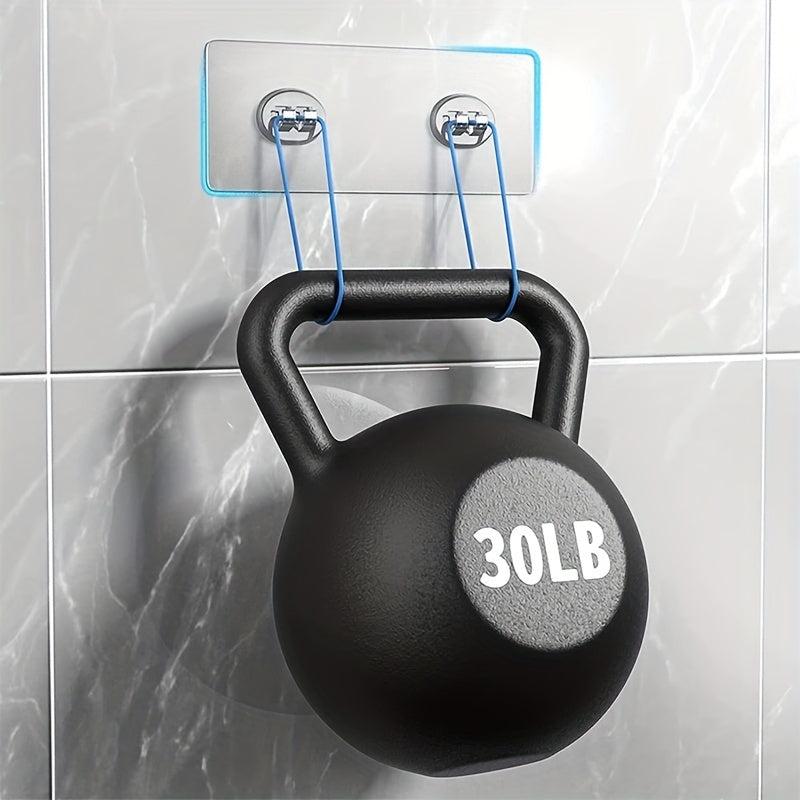 4pcs Adhesive Wall Hooks Sticker Strong Sticker Wall Hook Shower Stand