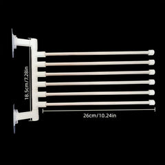 Rotating Towel Bar 2 4 6 Bar Shower Towel Rack Wall Mounted Towel Holder