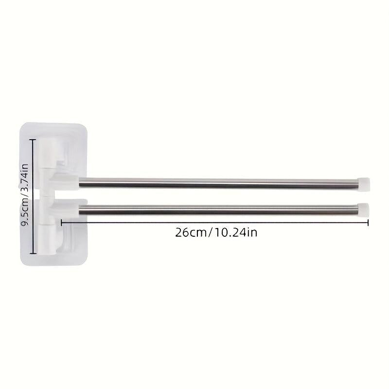 Rotating Towel Bar 2 4 6 Bar Shower Towel Rack Wall Mounted Towel Holder