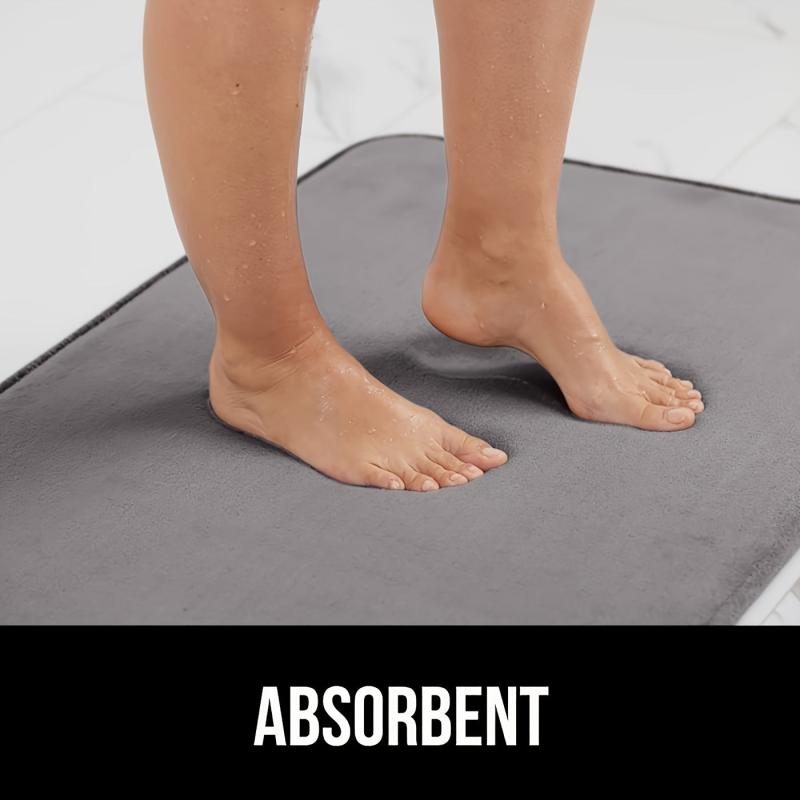 Soft Memory Foam Bath Mat for Relaxing Shower Experience