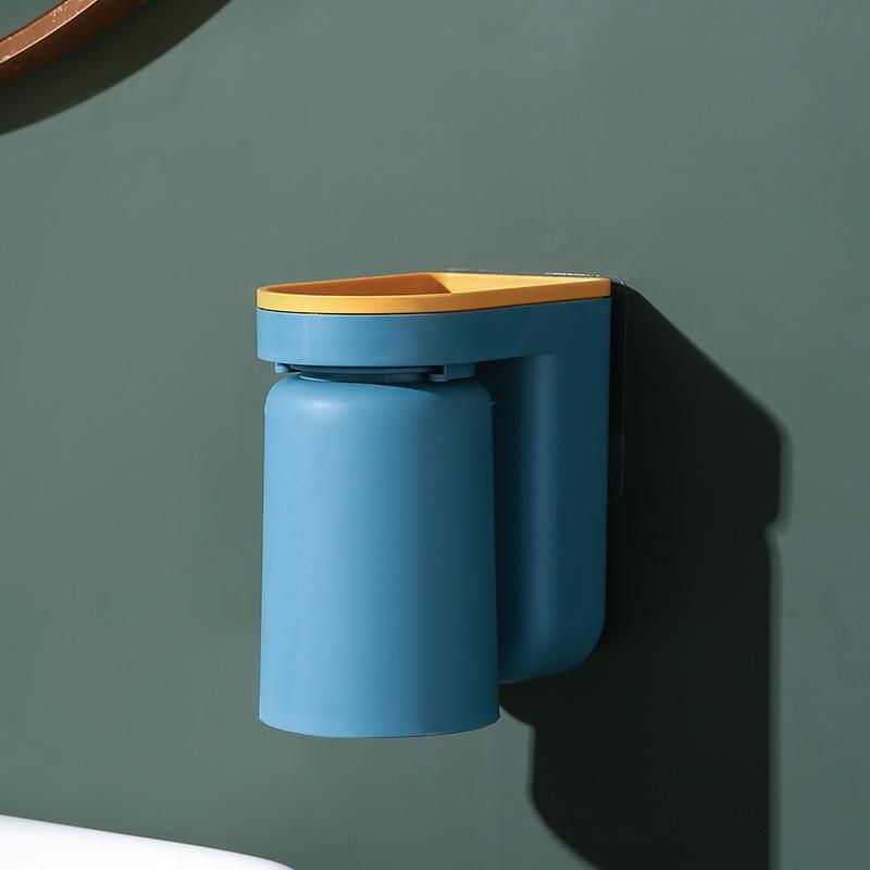 Wall Mount Toothbrush Holder with Gargle Cup Set
