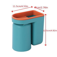 Wall Mount Toothbrush Holder with Gargle Cup Set
