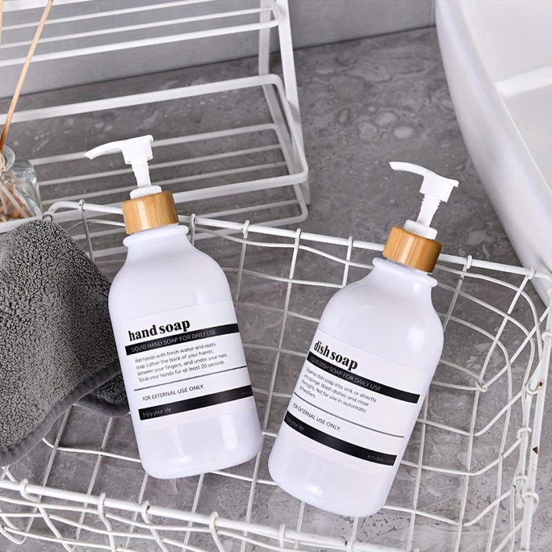 Waterproof Bathroom Labels for Dispenser Bottles - Classic Style Decal