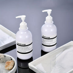 Waterproof Bathroom Labels for Dispenser Bottles - Classic Style Decal