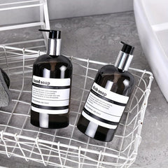 Waterproof Bathroom Labels for Dispenser Bottles - Classic Style Decal