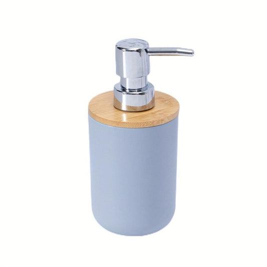 Bamboo Soap Dispenser Countertop Lotion Bottle With Pump - Refillable