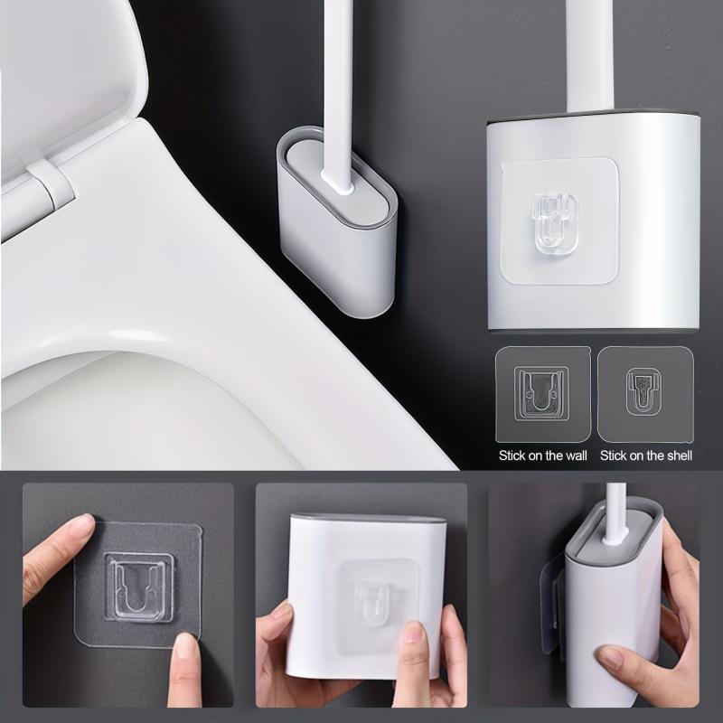 Thickened Silicone Toilet Brush Long Handle Bathroom Tool
