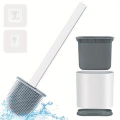 Thickened Silicone Toilet Brush Long Handle Bathroom Tool