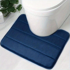 Soft Memory Sponge Bath Rug Anti Skid Machine Washable Bathroom Toilet Floor