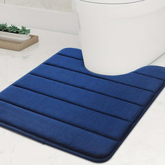Soft Memory Sponge Bath Rug Anti Skid Machine Washable Bathroom Toilet Floor