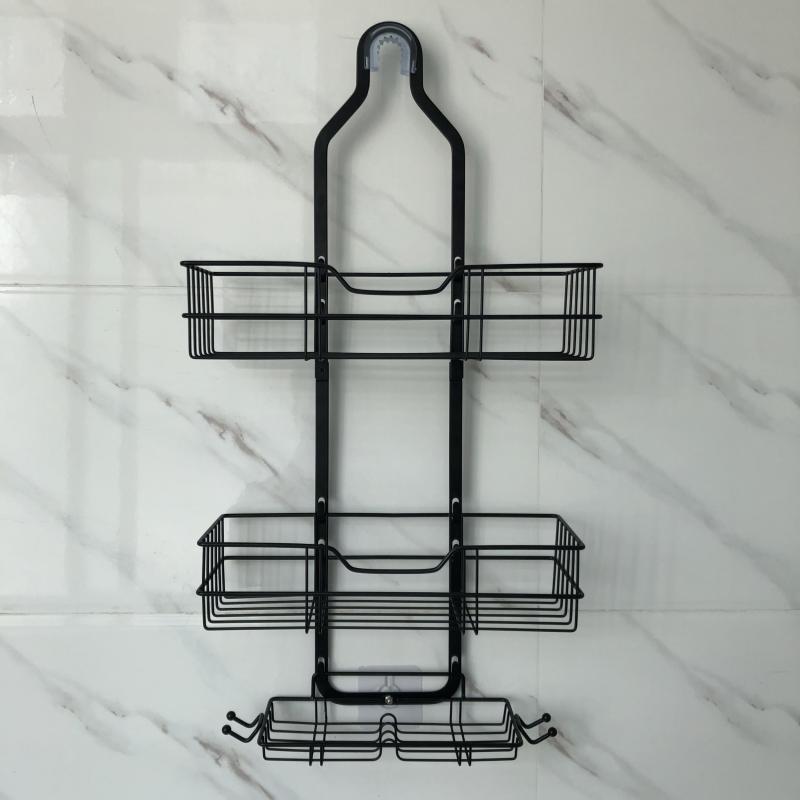 3-Layer Hanging Shower Caddy Basket for Bathroom Storage Rack
