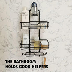 3-Layer Hanging Shower Caddy Basket for Bathroom Storage Rack