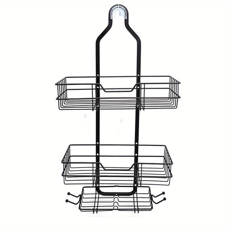 3-Layer Hanging Shower Caddy Basket for Bathroom Storage Rack